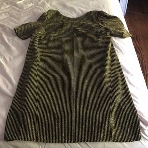 Mini gold and black sparkle dress